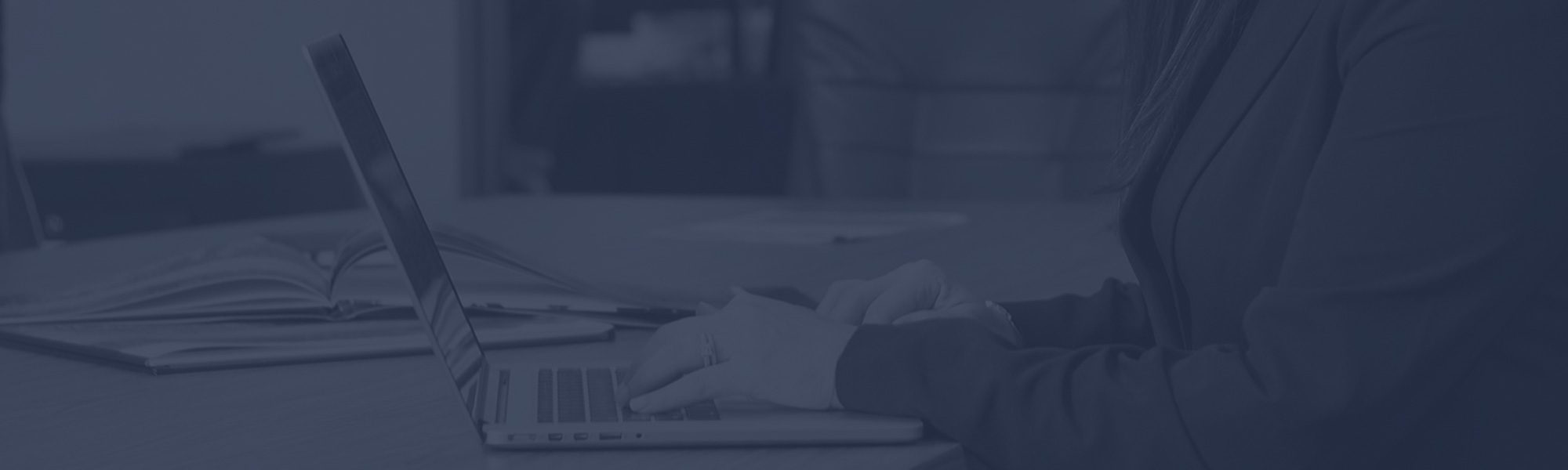 Person working on laptop